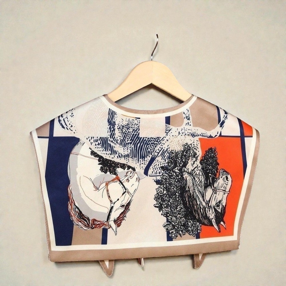 Fine Art Print Detachable Collar Neck Scarf Picasso Cocteau Cubism Sailor Bib - Picture 5 of 8